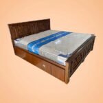 Wooden Cot Teak 6' Box + Draw ST019