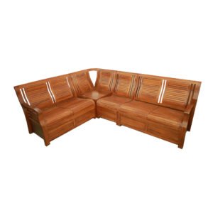 Teak Wood Sofa Shutter 2+2+1+Corner W AW